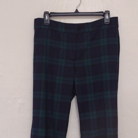 Talbots Black Watch Plaid Hampshire Ankle Wool Blend Trouser Size Stripe Size 6 - Picture 3 of 13